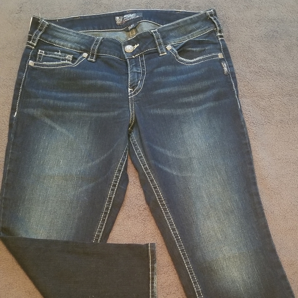 Silver Jean capri